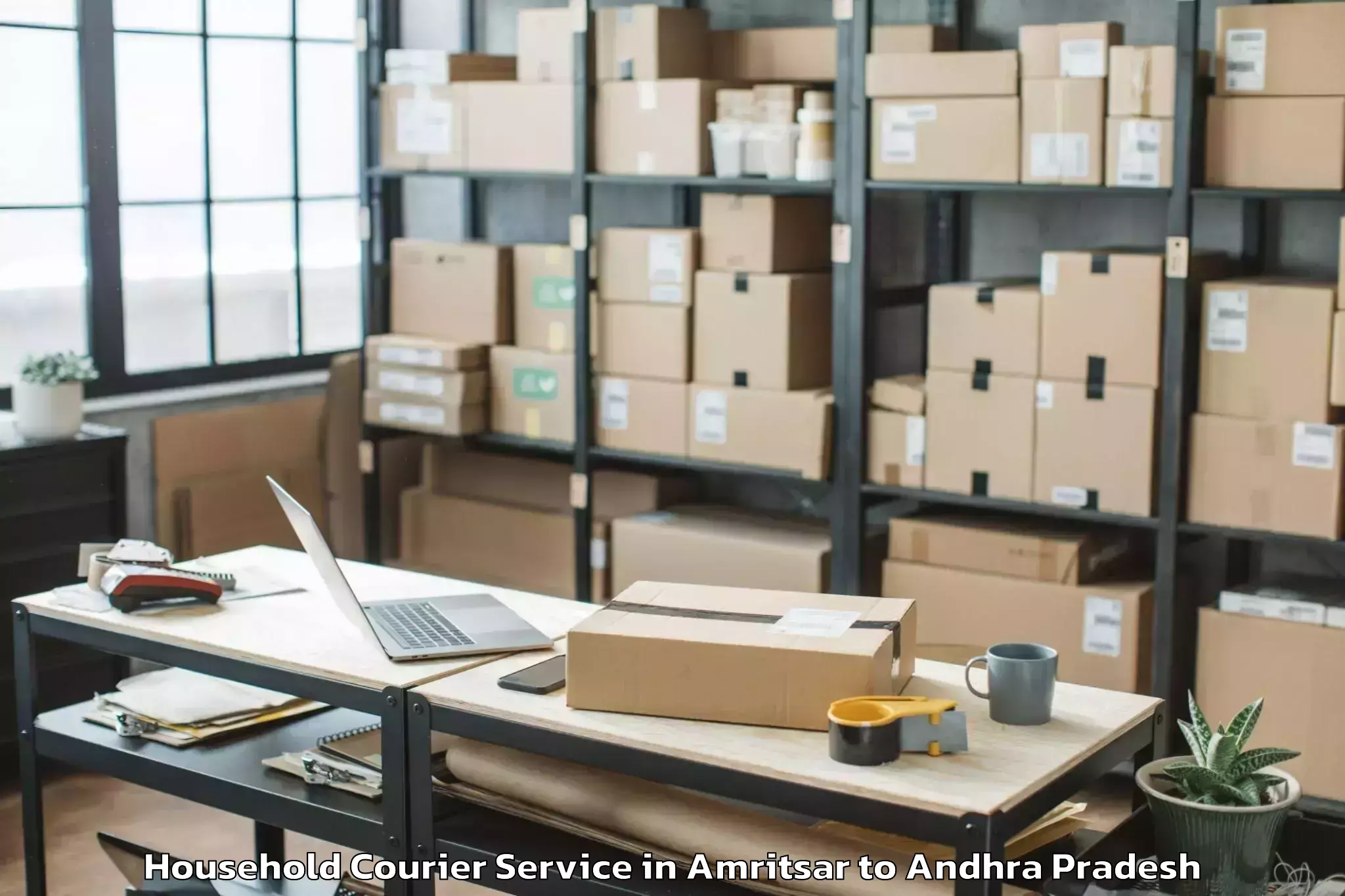 Affordable Amritsar to Rayalaseema University Kurnool Household Courier